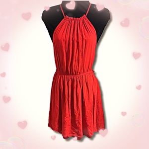 Red Halter Dress